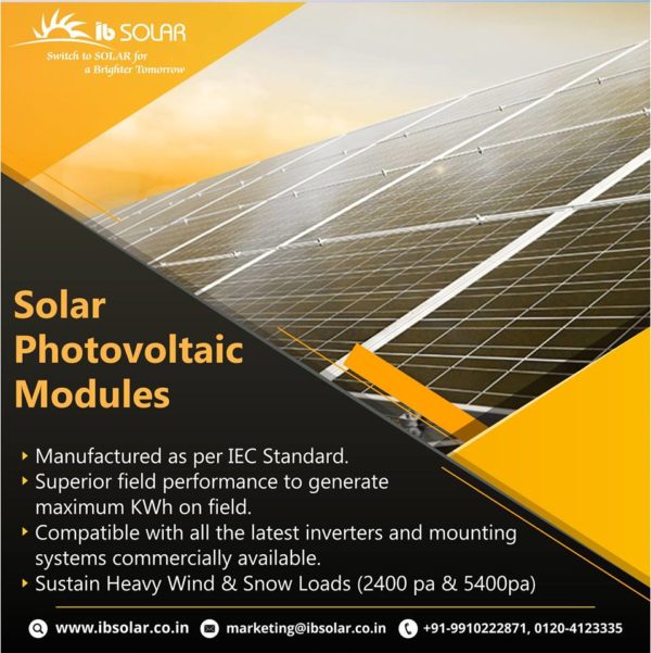 Solar Photovoltaic Modules System Solar Photovoltaic System