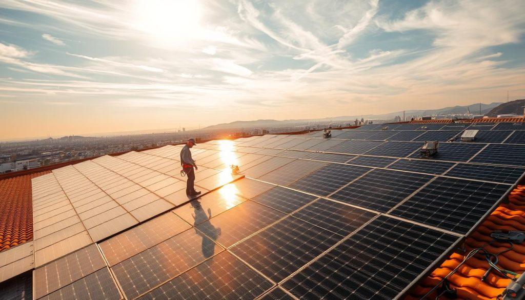 solar panel installation