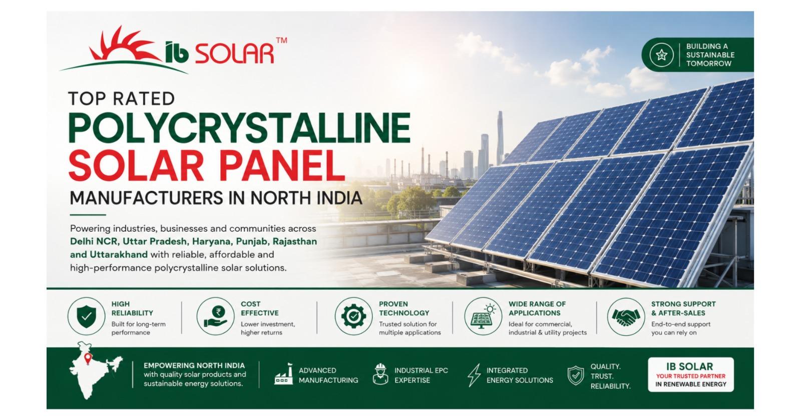 Top Rated Polycrystalline Solar Panel Manufacturers in North India
