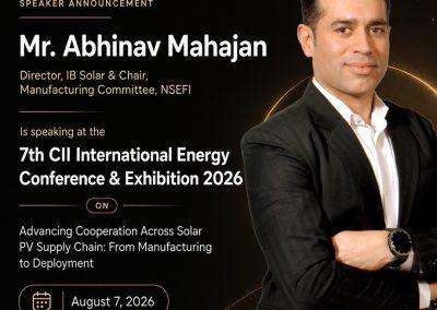 Mr. Abhinav Mahajan - Panel speaker at CII conference