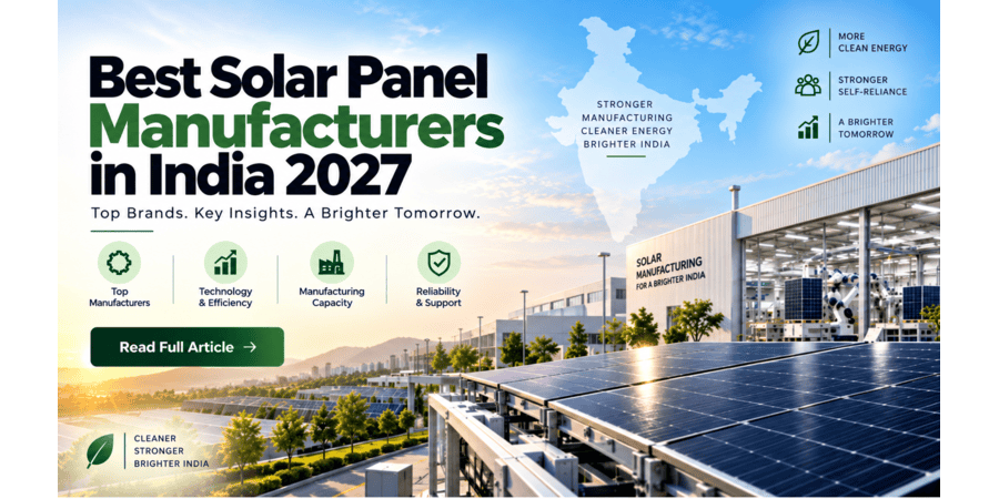 Best Solar Panel Manufacturers in India 2027