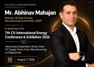 Mr. Abhinav Mahajan - Panel speaker at CII conference