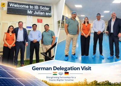 German delegation visit at IB Solar