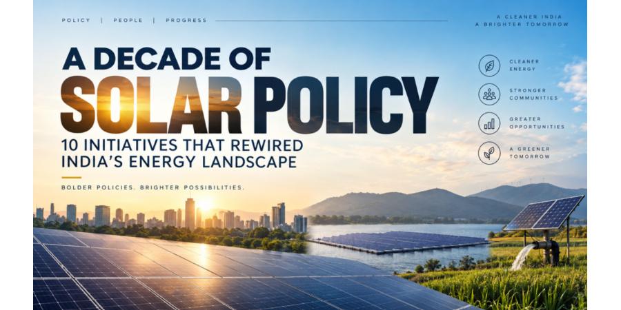 A Decade of Solar Policy: 10 Initiatives That Rewired India’s Energy Landscape